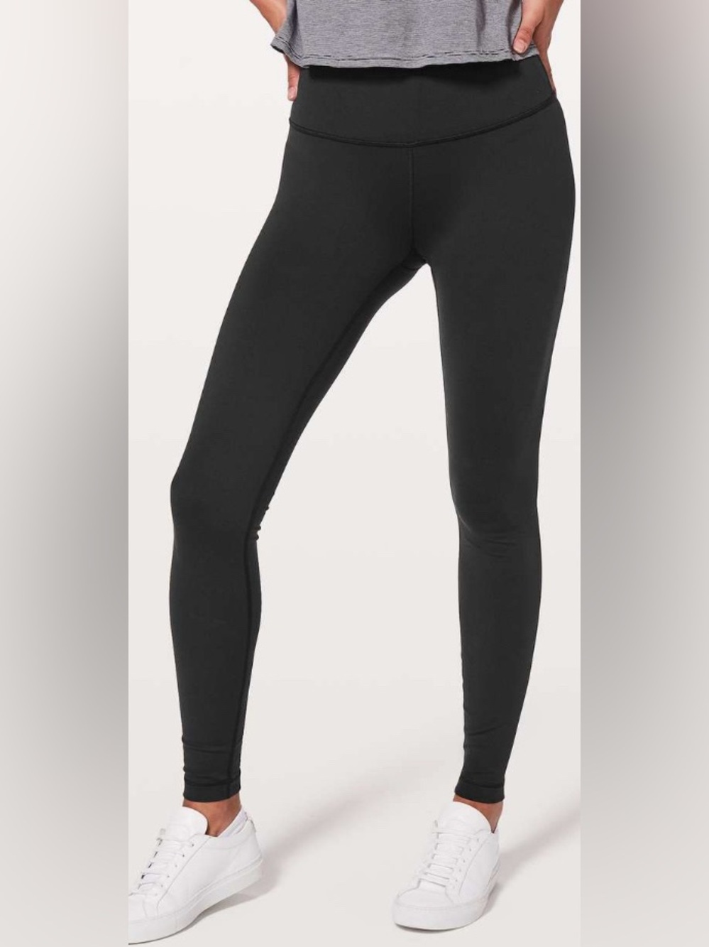 Lululemon Wunder Under Hi-Rise Tight *Full-On Luon 28" Size 6 Black